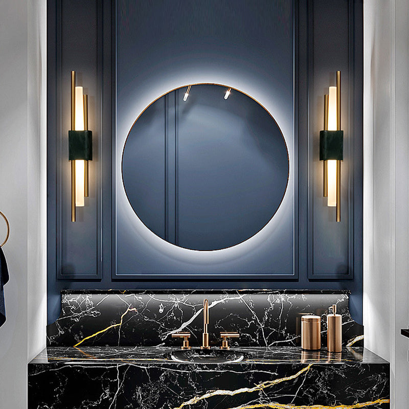 Contemporary Green/White LED Shaded Metallic Wall Mounted for Bedroom