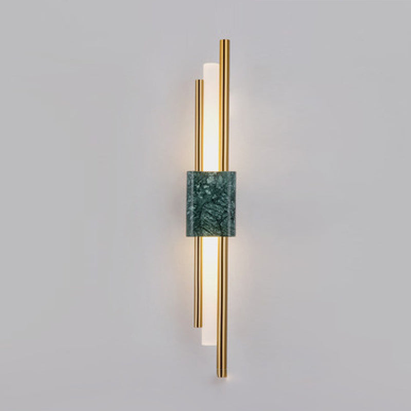 Contemporary Green/White LED Shaded Metallic Wall Mounted for Bedroom