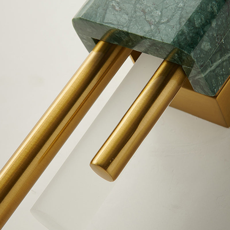 Contemporary Green/White LED Shaded Metallic Wall Mounted for Bedroom