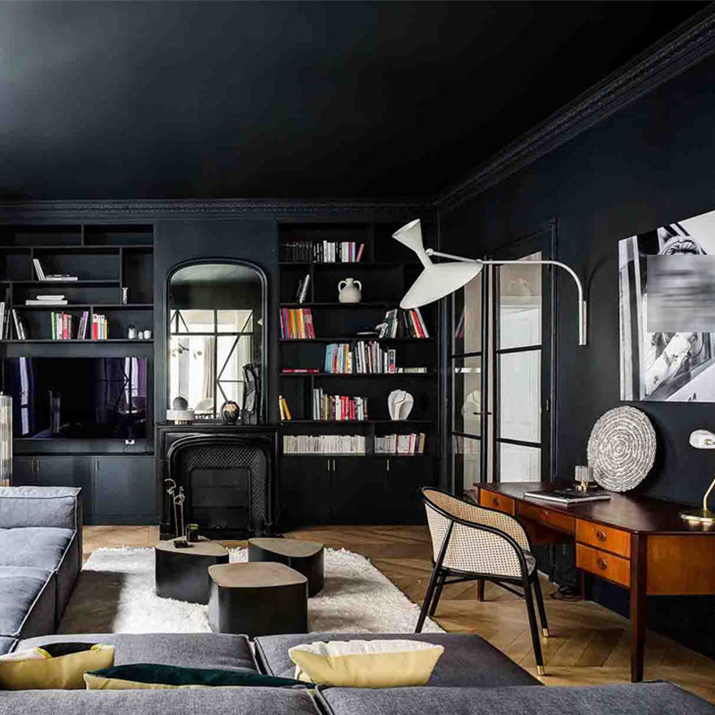 Modernism White/Black/Grey Wall Mounted Sconce Metal 1 Light Wall Light Sconce