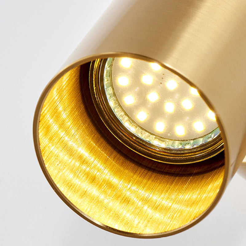 Modern Adjustable Wall Sconce Cylinder Shape Vanity Lamp with Metal Shade for Bathroom