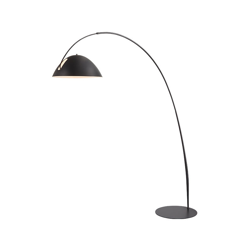 Minimalist Floor Lamp Adjustable 1 - Light Linear Floor Lighting in Black/White