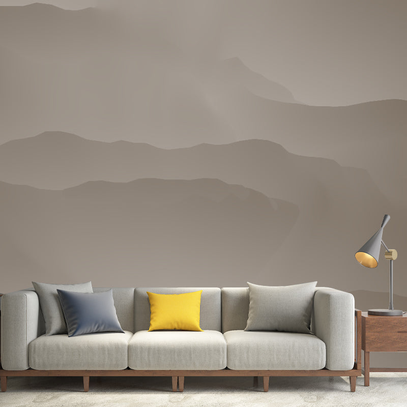 Abstract Style Illustration Mural Mildew Resistant Wallpaper Sleeping Room Wall Mural