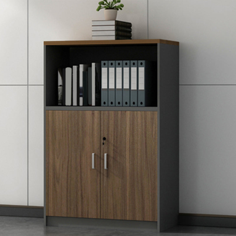 Contemporary Storage File Cabinet Wooden Frame Vertical Filing Cabinet