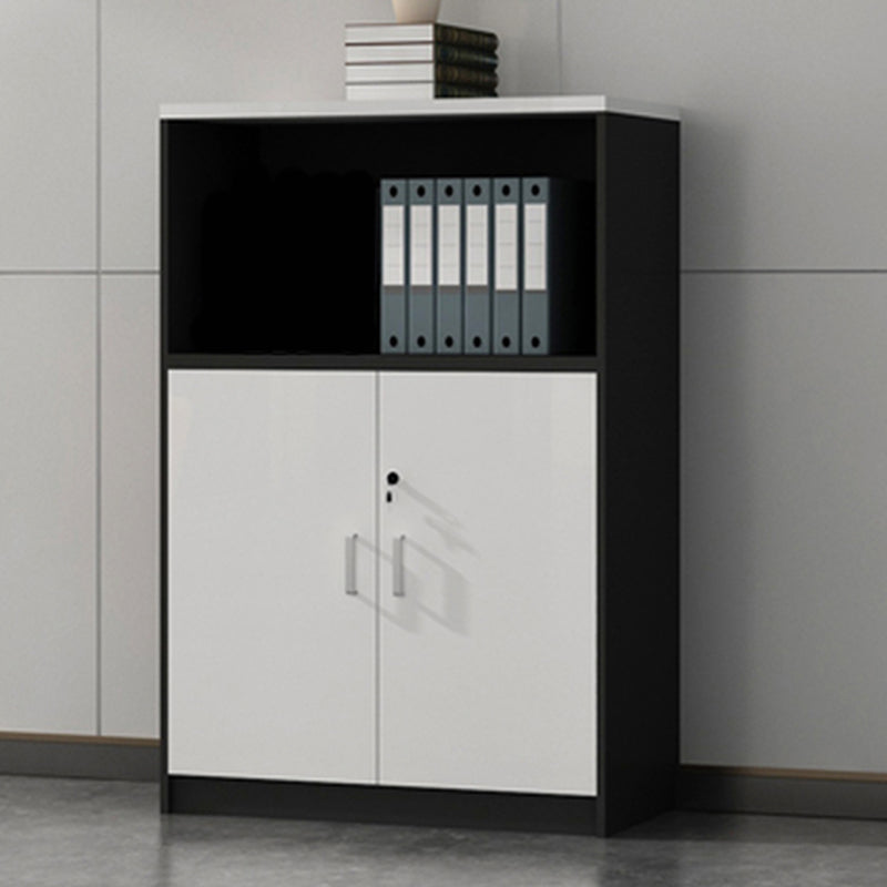 Contemporary Storage File Cabinet Wooden Frame Vertical Filing Cabinet