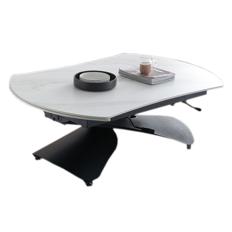 Slate Coffee Cocktail Table with Lift Top Contemporary X-Base
