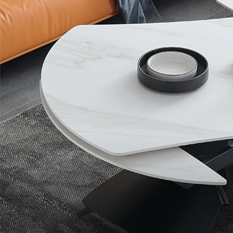 Slate Coffee Cocktail Table with Lift Top Contemporary X-Base