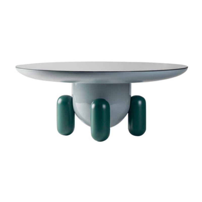 Scandinavian Round Coffee Table Abstract Base Cocktail Table