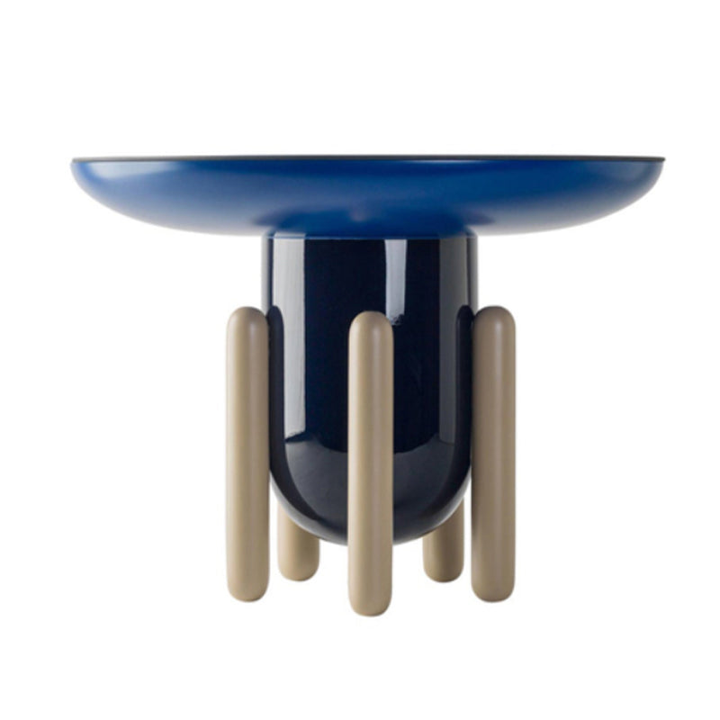 Scandinavian Round Coffee Table Abstract Base Cocktail Table