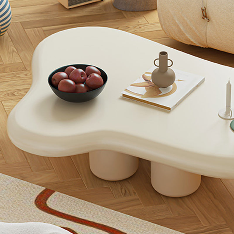 Modern 4 Legs Cocktail Table Glam Wooden Geometric Coffee Table