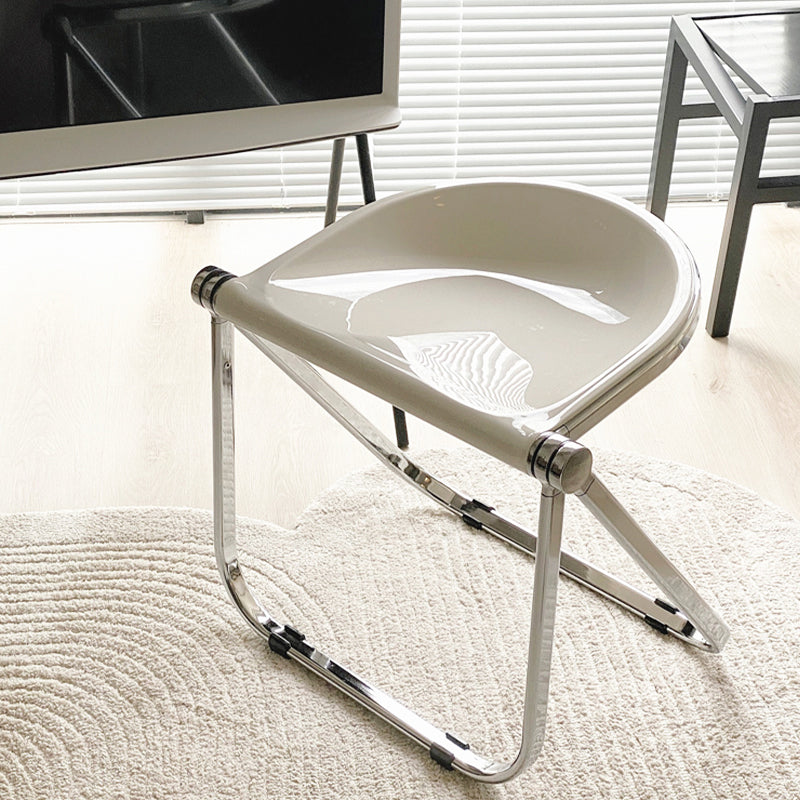 Modern Style Dining Chair Plastic Folding Side Chair for Dining Room