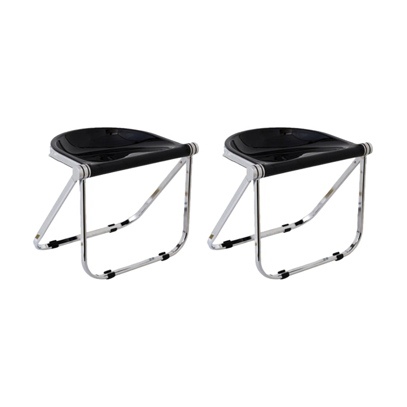 Modern Style Dining Chair Plastic Folding Side Chair for Dining Room