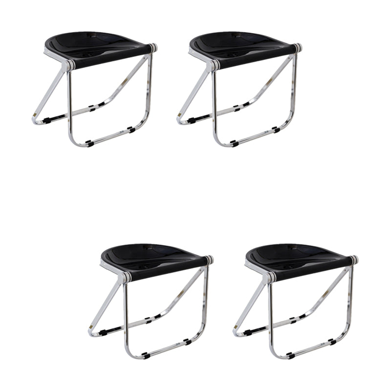 Modern Style Dining Chair Plastic Folding Side Chair for Dining Room