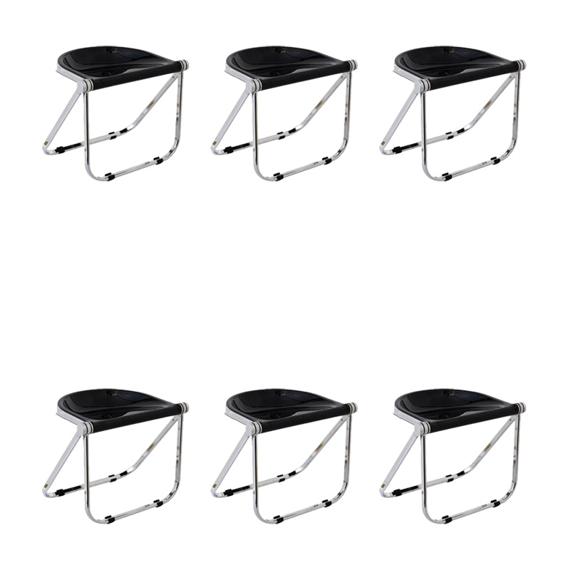 Modern Style Dining Chair Plastic Folding Side Chair for Dining Room