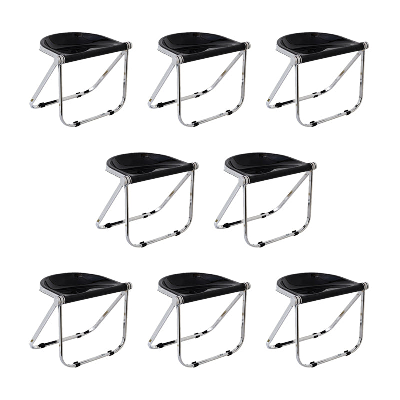 Modern Style Dining Chair Plastic Folding Side Chair for Dining Room