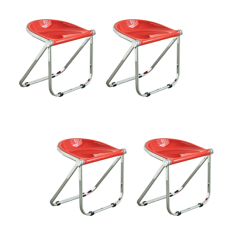 Modern Style Dining Chair Plastic Folding Side Chair for Dining Room