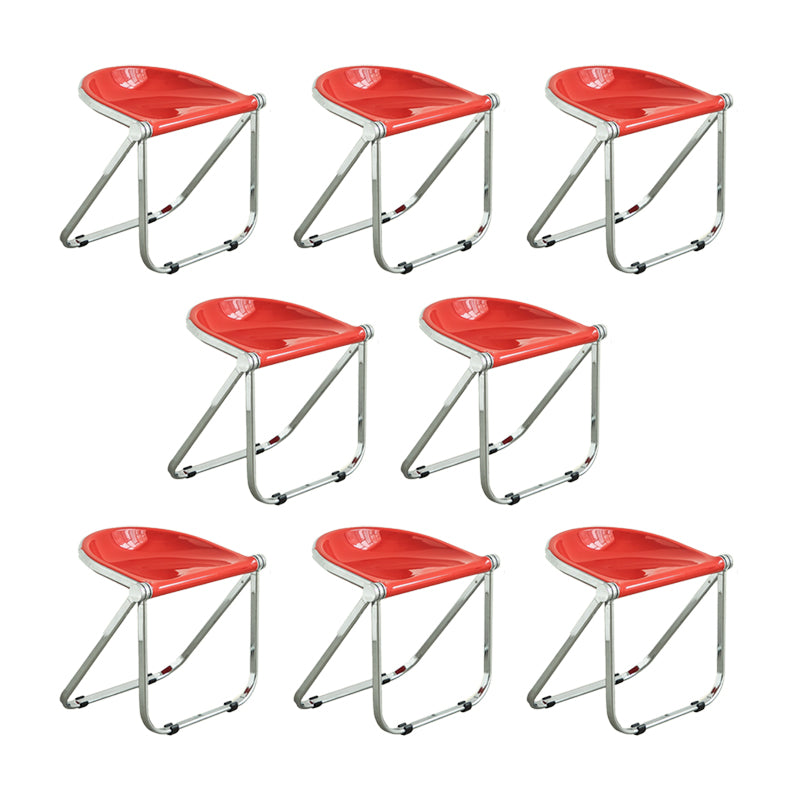Modern Style Dining Chair Plastic Folding Side Chair for Dining Room