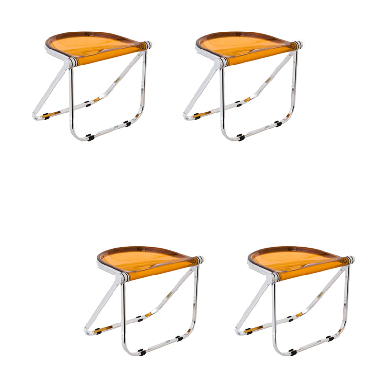 Modern Style Dining Chair Plastic Folding Side Chair for Dining Room