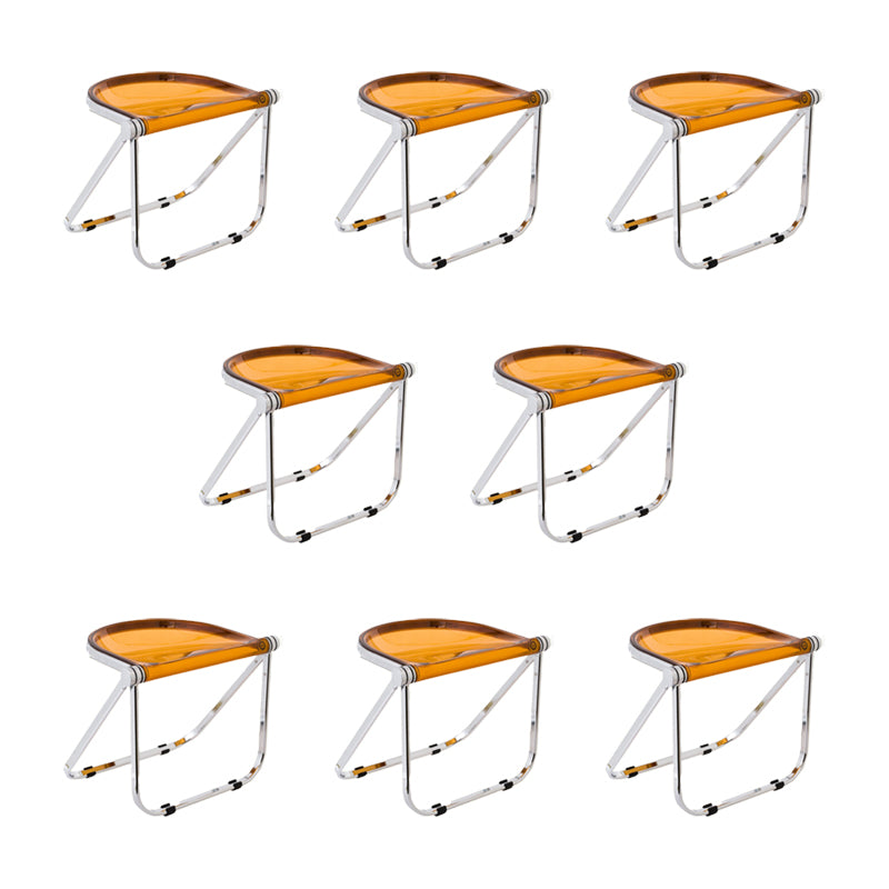 Modern Style Dining Chair Plastic Folding Side Chair for Dining Room
