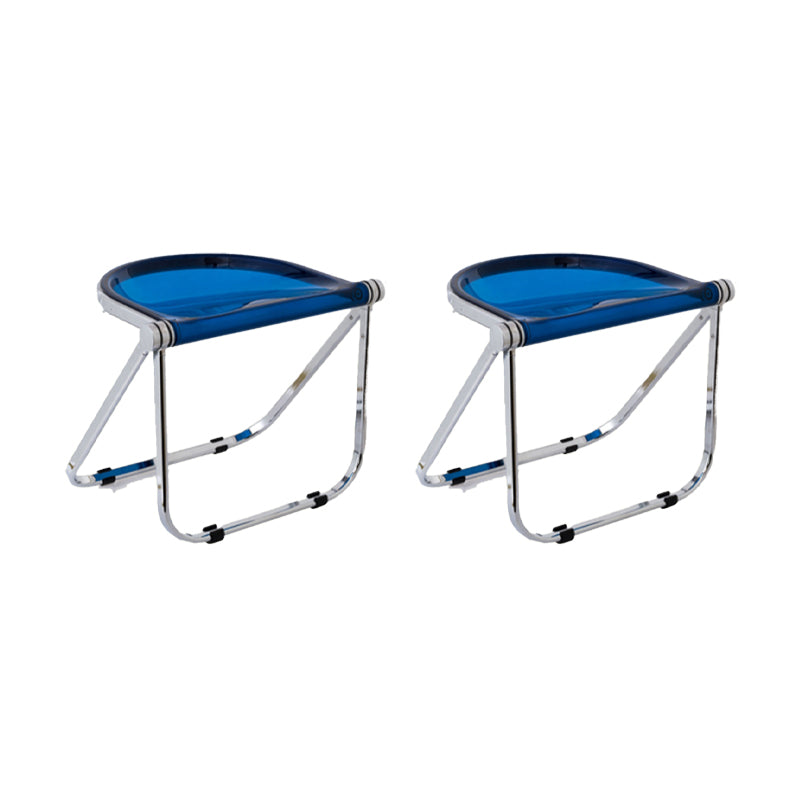 Modern Style Dining Chair Plastic Folding Side Chair for Dining Room