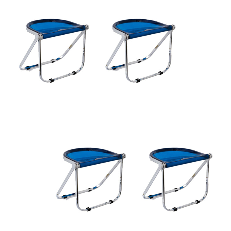 Modern Style Dining Chair Plastic Folding Side Chair for Dining Room