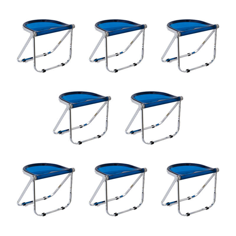 Modern Style Dining Chair Plastic Folding Side Chair for Dining Room