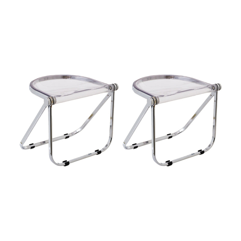 Modern Style Dining Chair Plastic Folding Side Chair for Dining Room
