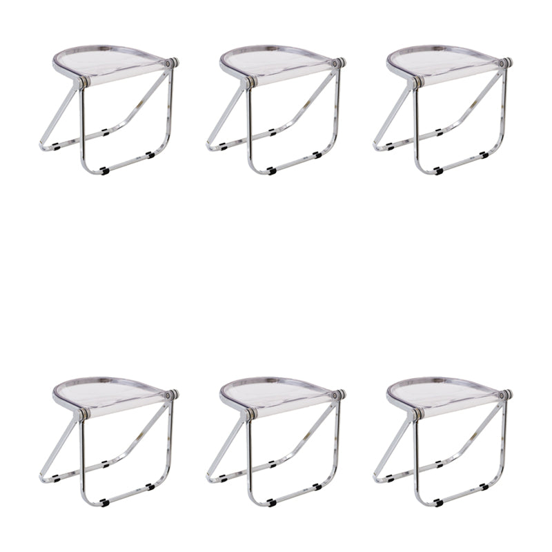 Modern Style Dining Chair Plastic Folding Side Chair for Dining Room