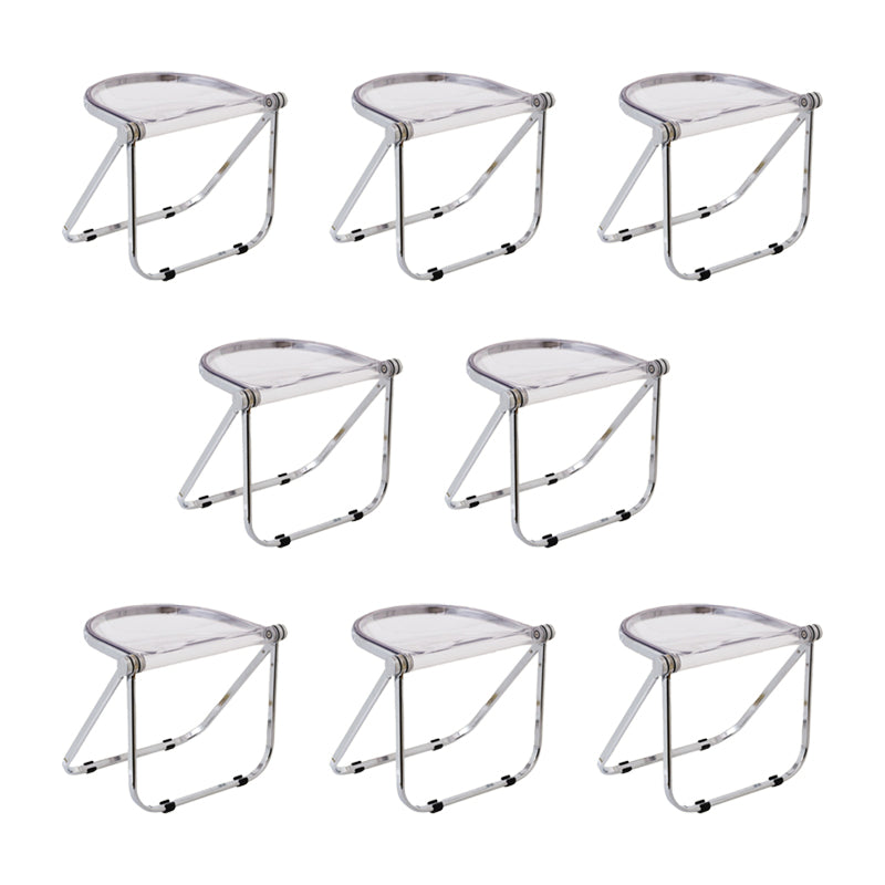 Modern Style Dining Chair Plastic Folding Side Chair for Dining Room