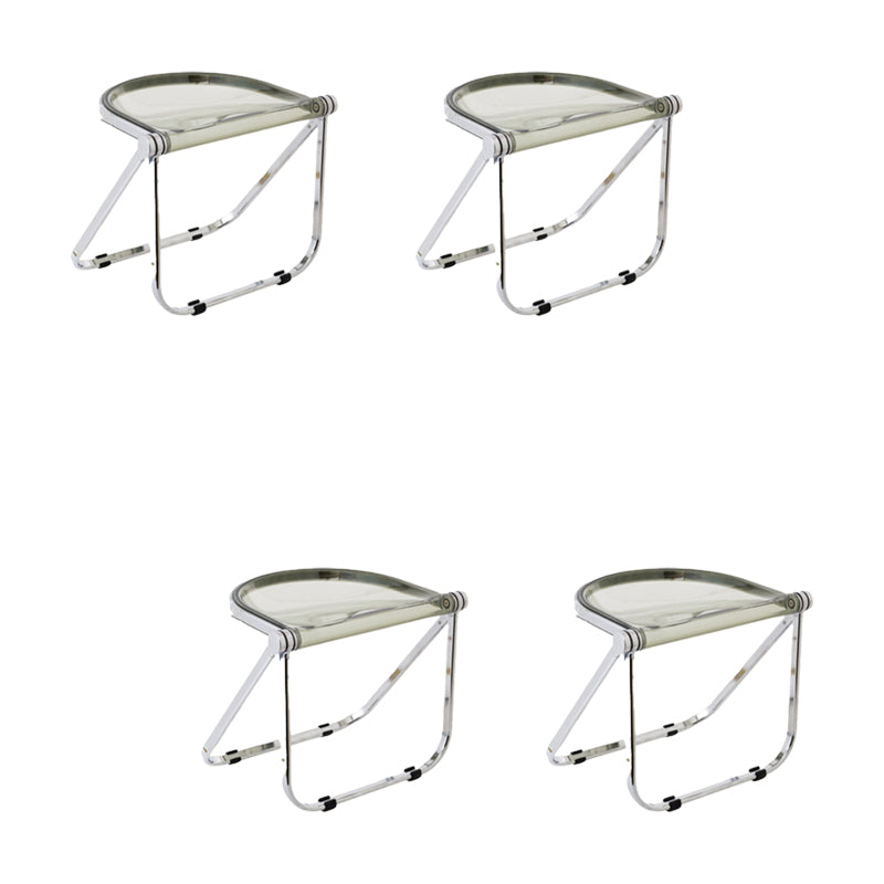 Modern Style Dining Chair Plastic Folding Side Chair for Dining Room