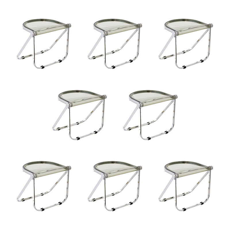 Modern Style Dining Chair Plastic Folding Side Chair for Dining Room