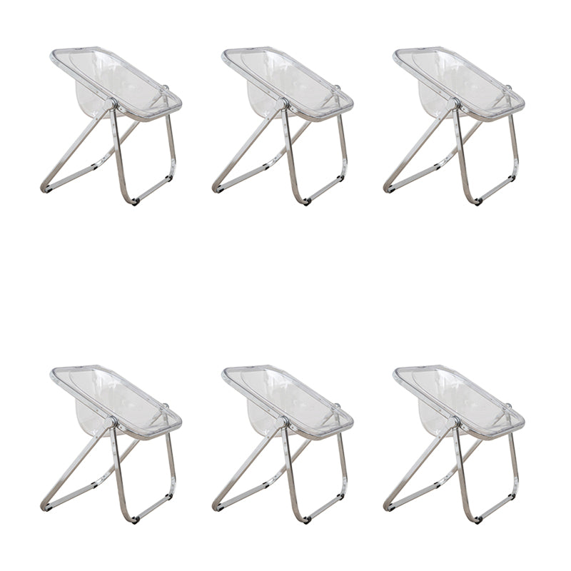 Modern Style Dining Chair Plastic Folding Side Chair for Dining Room