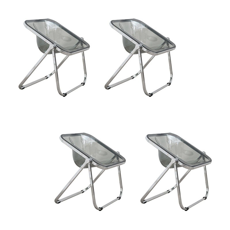 Modern Style Dining Chair Plastic Folding Side Chair for Dining Room