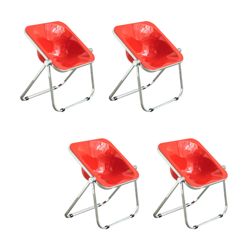 Modern Style Dining Chair Plastic Folding Side Chair for Dining Room