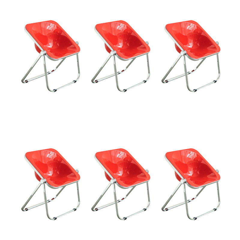 Modern Style Dining Chair Plastic Folding Side Chair for Dining Room