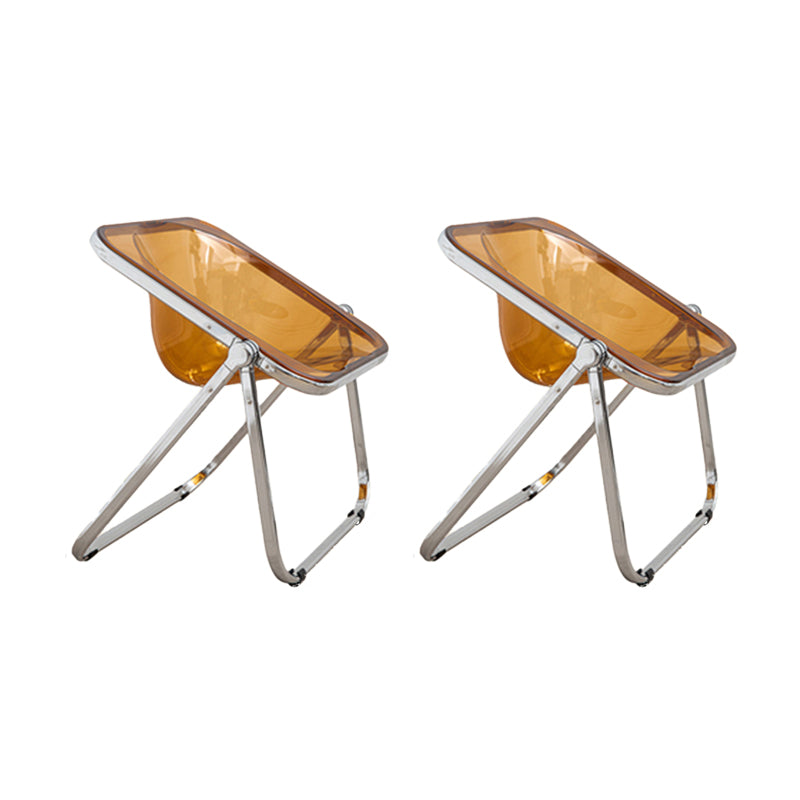 Modern Style Dining Chair Plastic Folding Side Chair for Dining Room