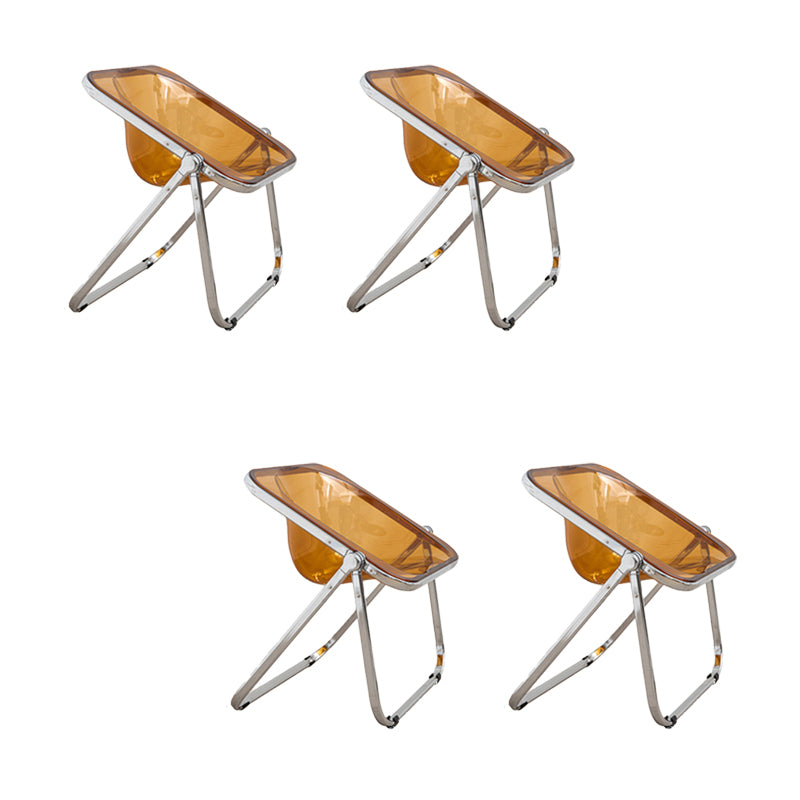 Modern Style Dining Chair Plastic Folding Side Chair for Dining Room