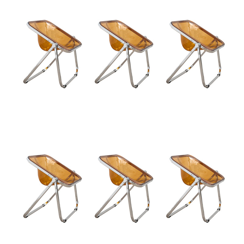 Modern Style Dining Chair Plastic Folding Side Chair for Dining Room