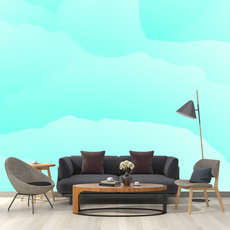Mildew Resistant Abstract Style Mural Illustration Sitting Room Wall Mural