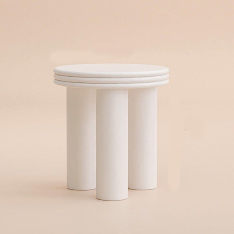 Modern Round Side Table 3 Legs End Table with Round Wood Top