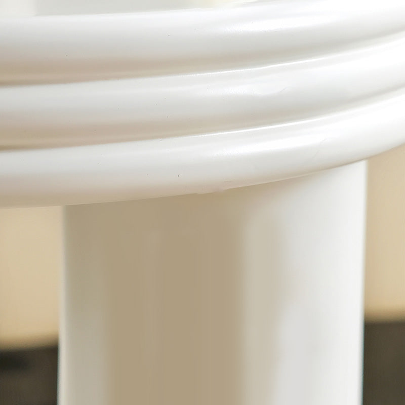 Modern Round Side Table 3 Legs End Table with Round Wood Top