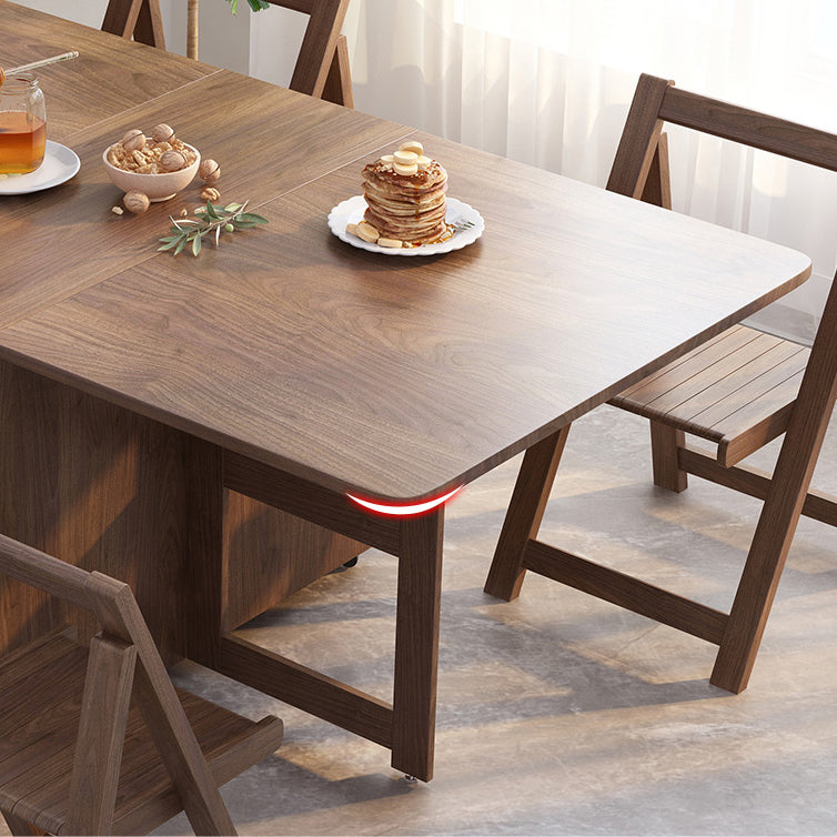 Modern Style Rectangle Solid Wood Dining Table with Drawer, 68.9" x 31.5" x 29.5"