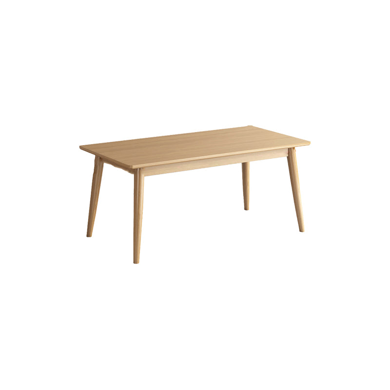 Contemporary Solid Wood Rectangular Dining Table for Dining Hall