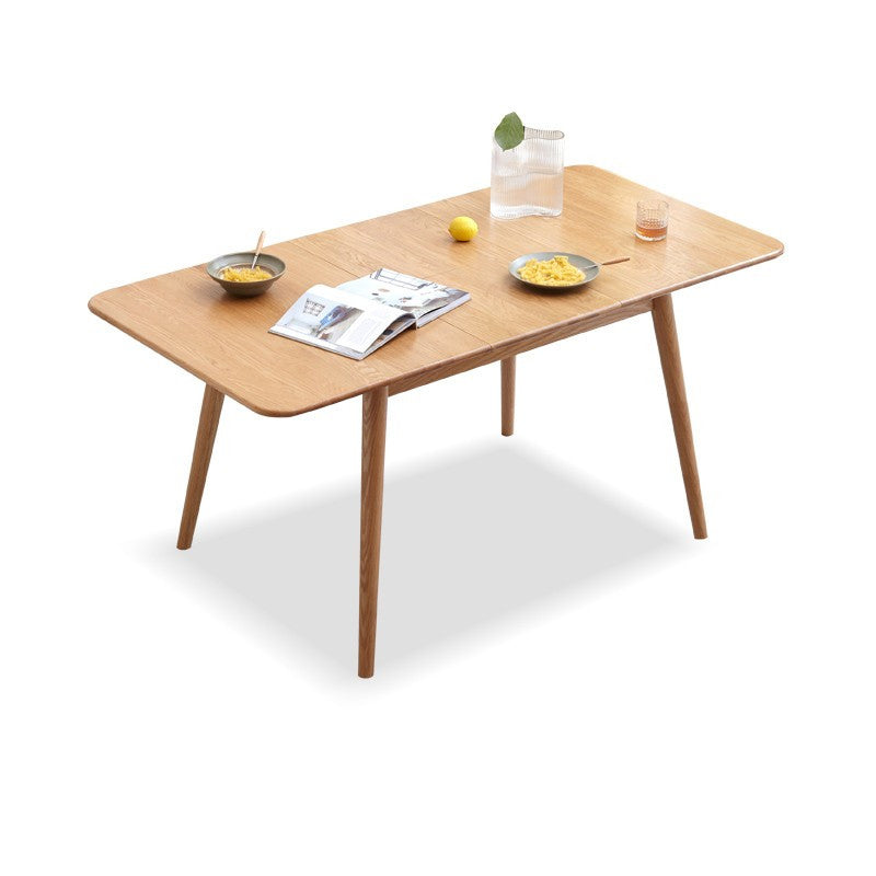 Modern Style Rectangle Extendable Wood Dining Table, 47.2" x 31.5" x 29.5"