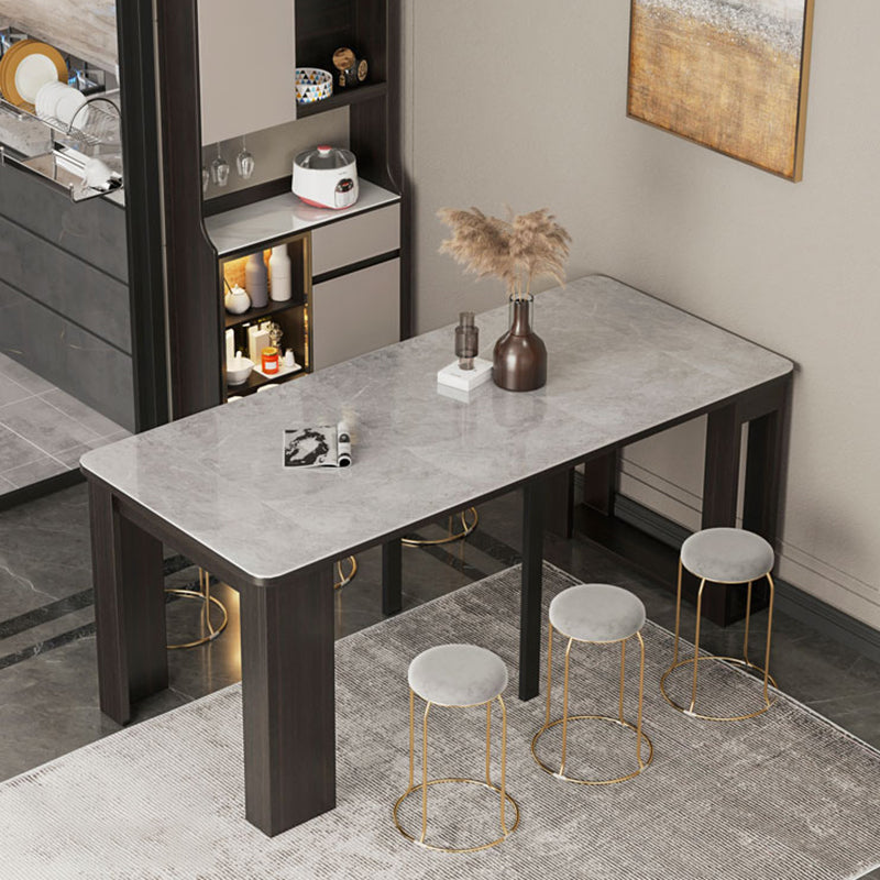 5/7/9 Pcs Contemporary Rectangle Shape Dinette Table with Armless Chair