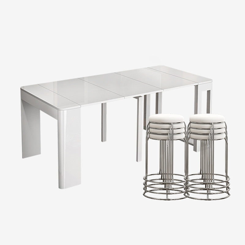5/7/9 Pcs Contemporary Rectangle Shape Dinette Table with Armless Chair