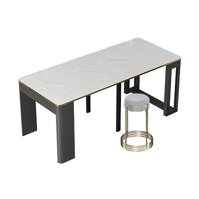 5/7/9 Pcs Contemporary Rectangle Shape Dinette Table with Armless Chair