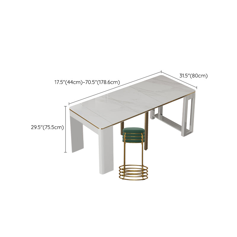 5/7/9 Pcs Contemporary Rectangle Shape Dinette Table with Armless Chair