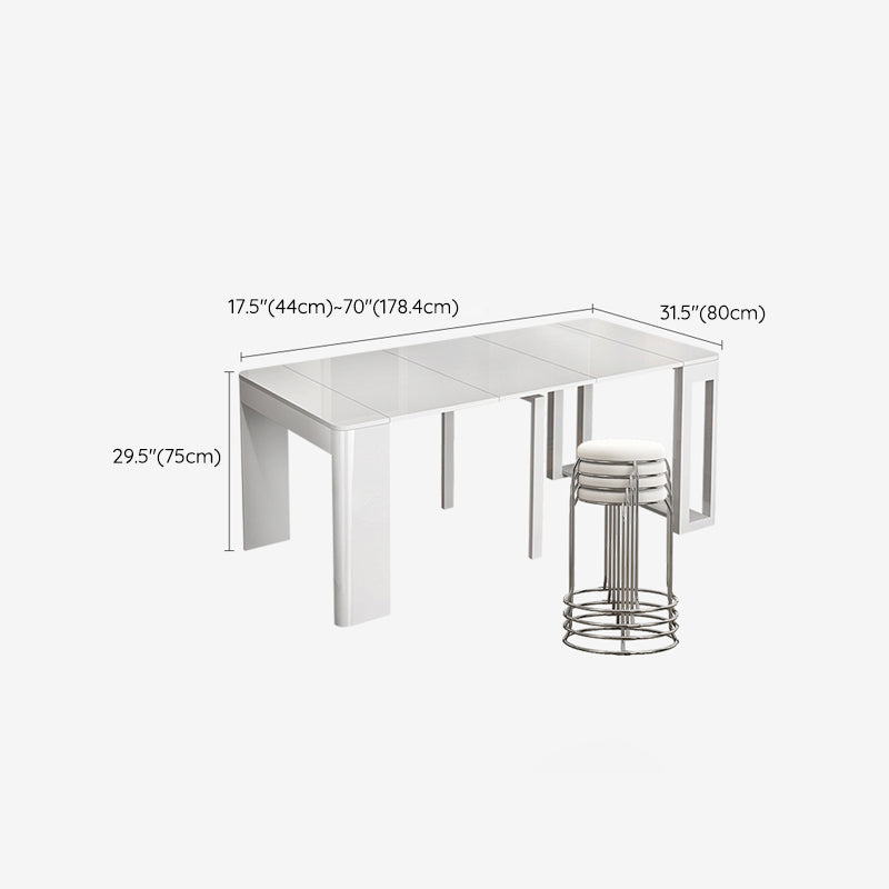 5/7/9 Pcs Contemporary Rectangle Shape Dinette Table with Armless Chair