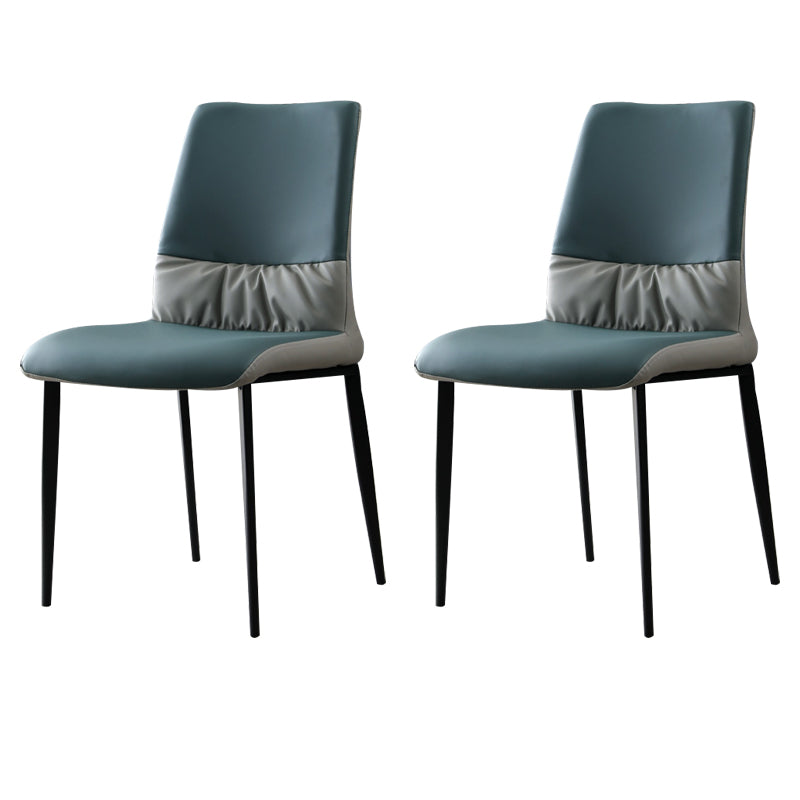 Nordic Armrest Backrest Cushion Chair with Metal Legs for Dining Room